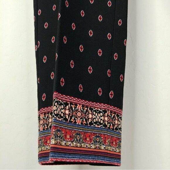 New! J. Jill Aviero Colorful Border Print Bi- Stretch Slim Fit Ankle Pants sz 6 - Picture 10 of 15